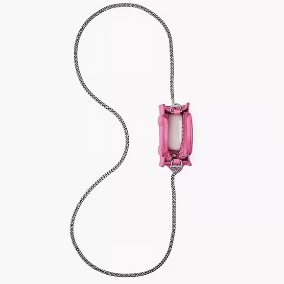 ‼️NEW Marc Jacobs Nano Micro The Tote Bag Pink Leather Satchel Crossbody Bag - Picture 2 of 10